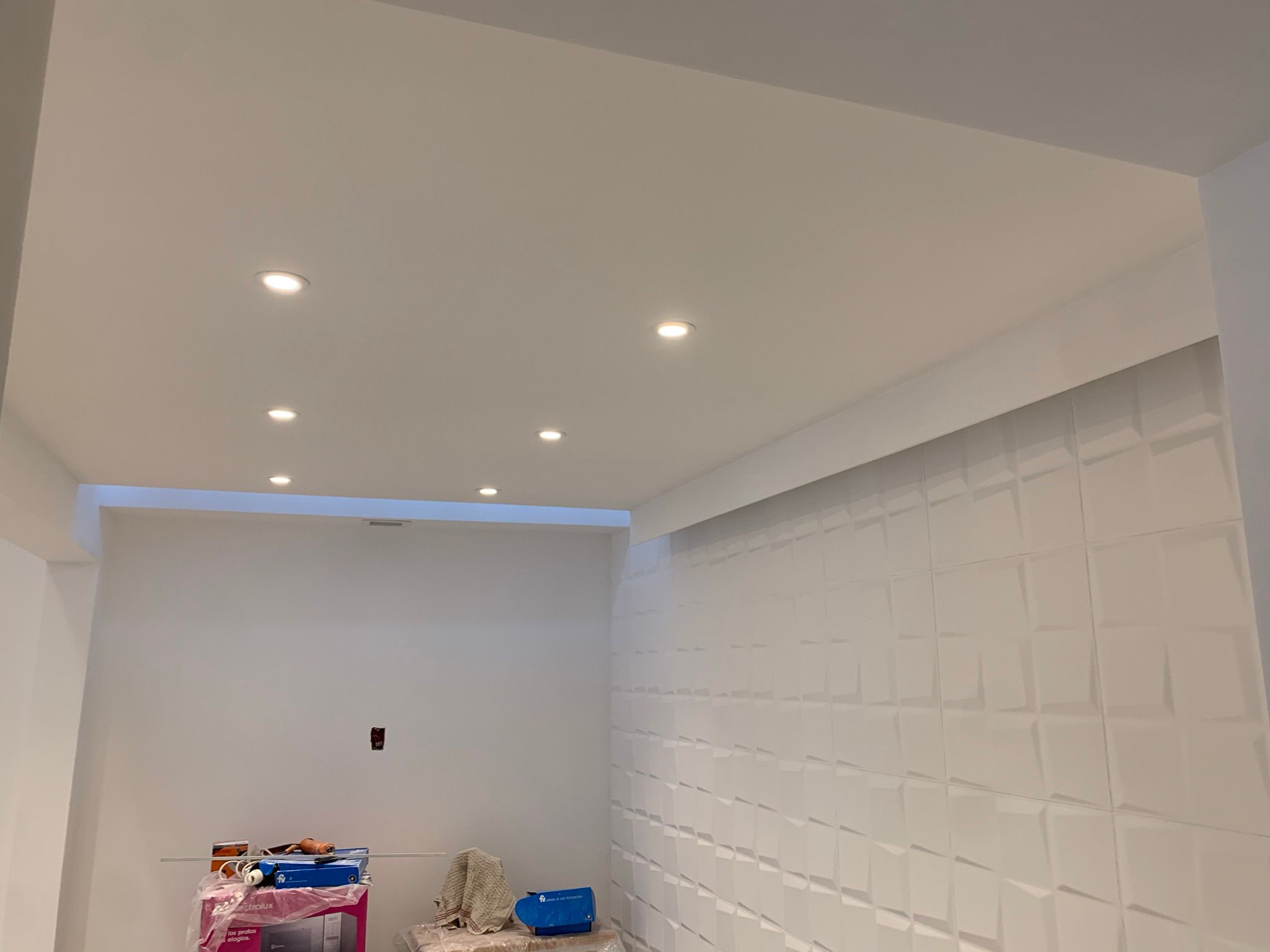 Cielorraso de drywall con iluminación perimetral